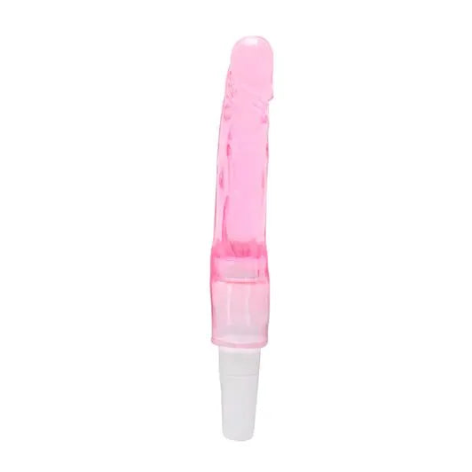 VIBRADOR SILICINE ROSA COM VIBRO