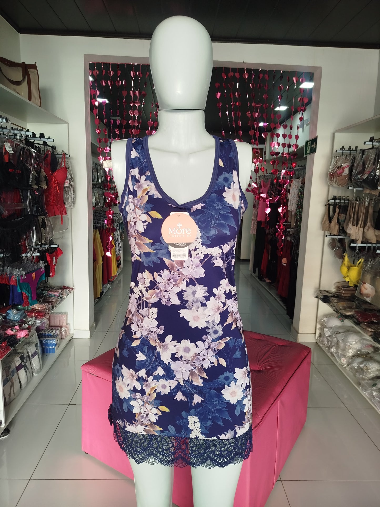 Camisola regata floral azul More