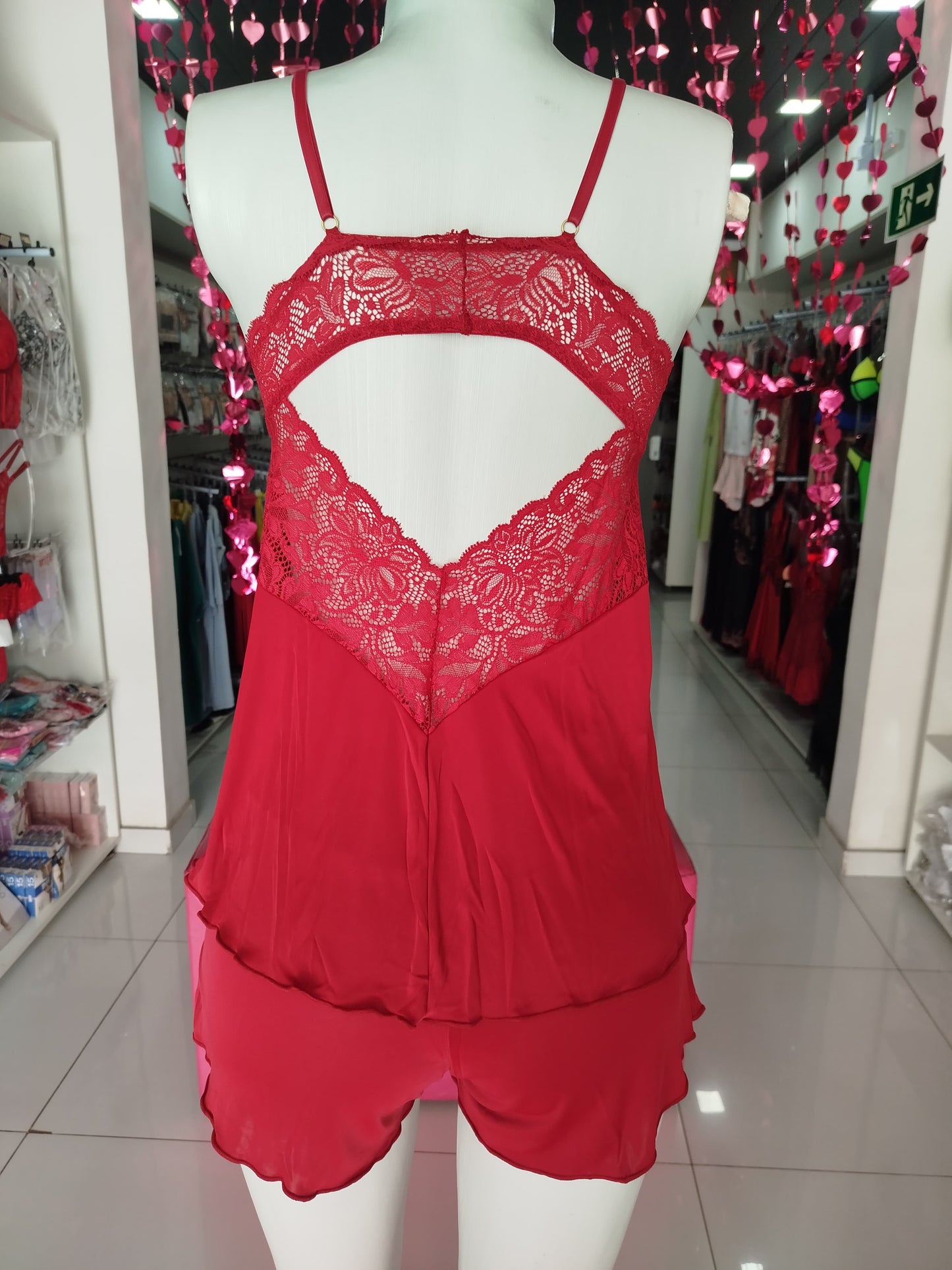 Baby Doll aberto na frente Rubi More