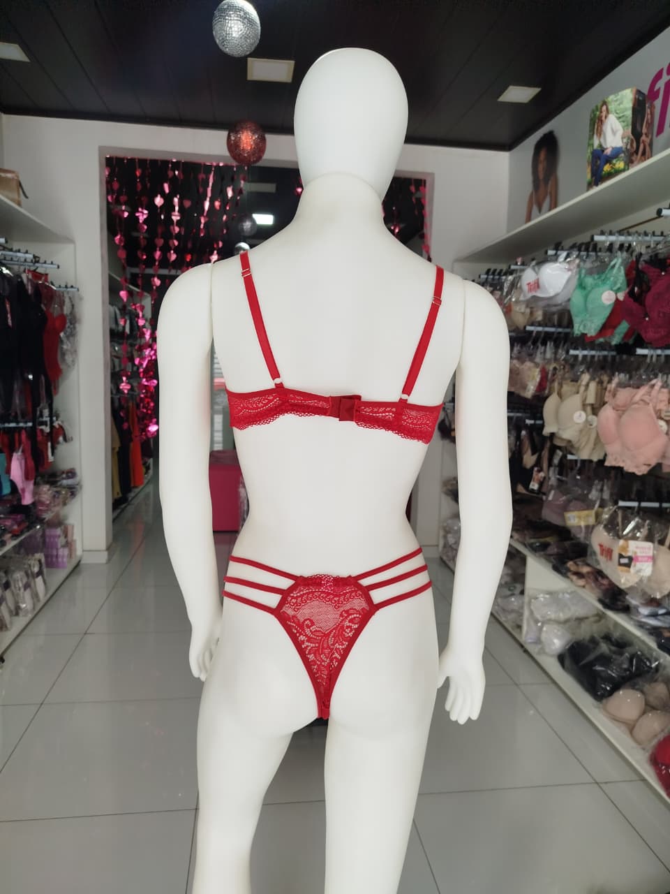 Conjunto Sexy Intimus Vermelho