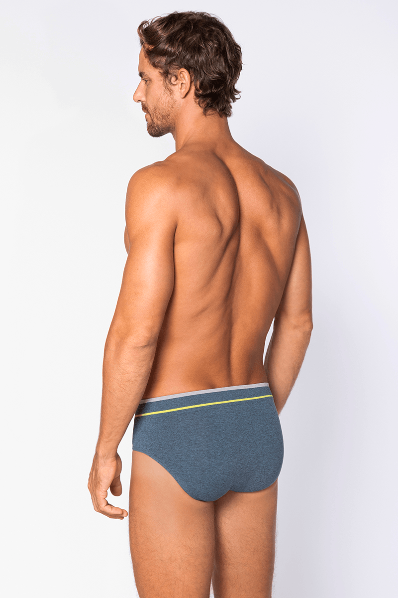 Cueca Slip Sem Costura Cós Uni Faixa Lupo