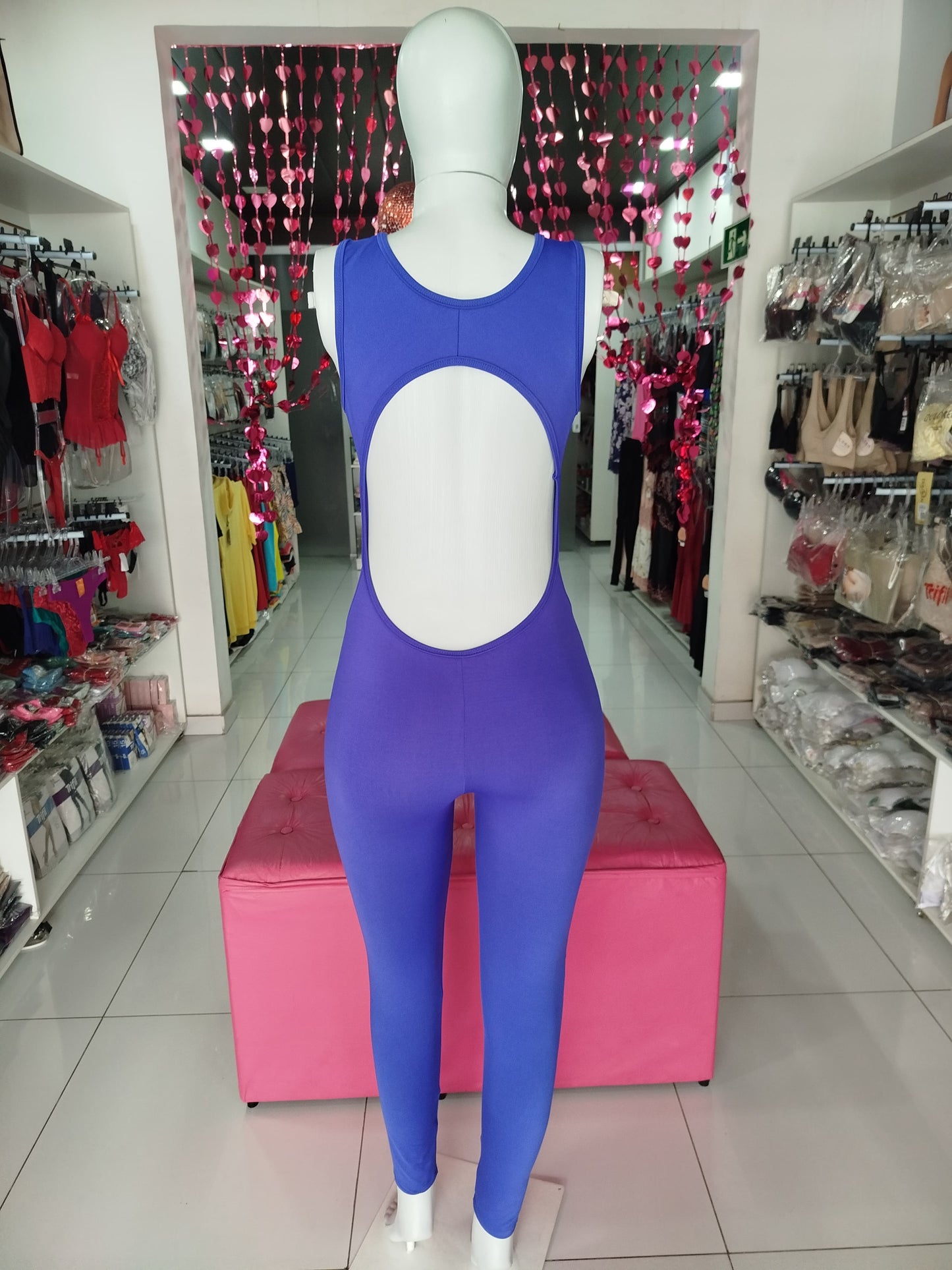 Macacão malhação azul