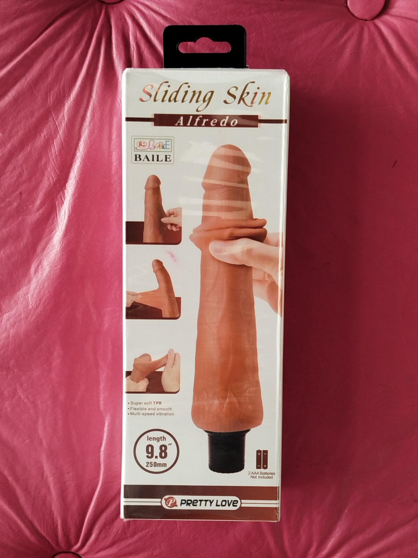 Pênis realístico com vibrador 25.0 x 4.5 cm Pretty Love