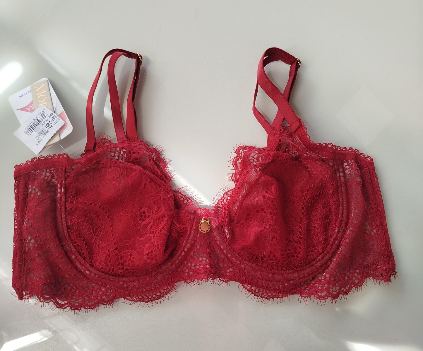 Sutiã balconet sem bojo e renda More