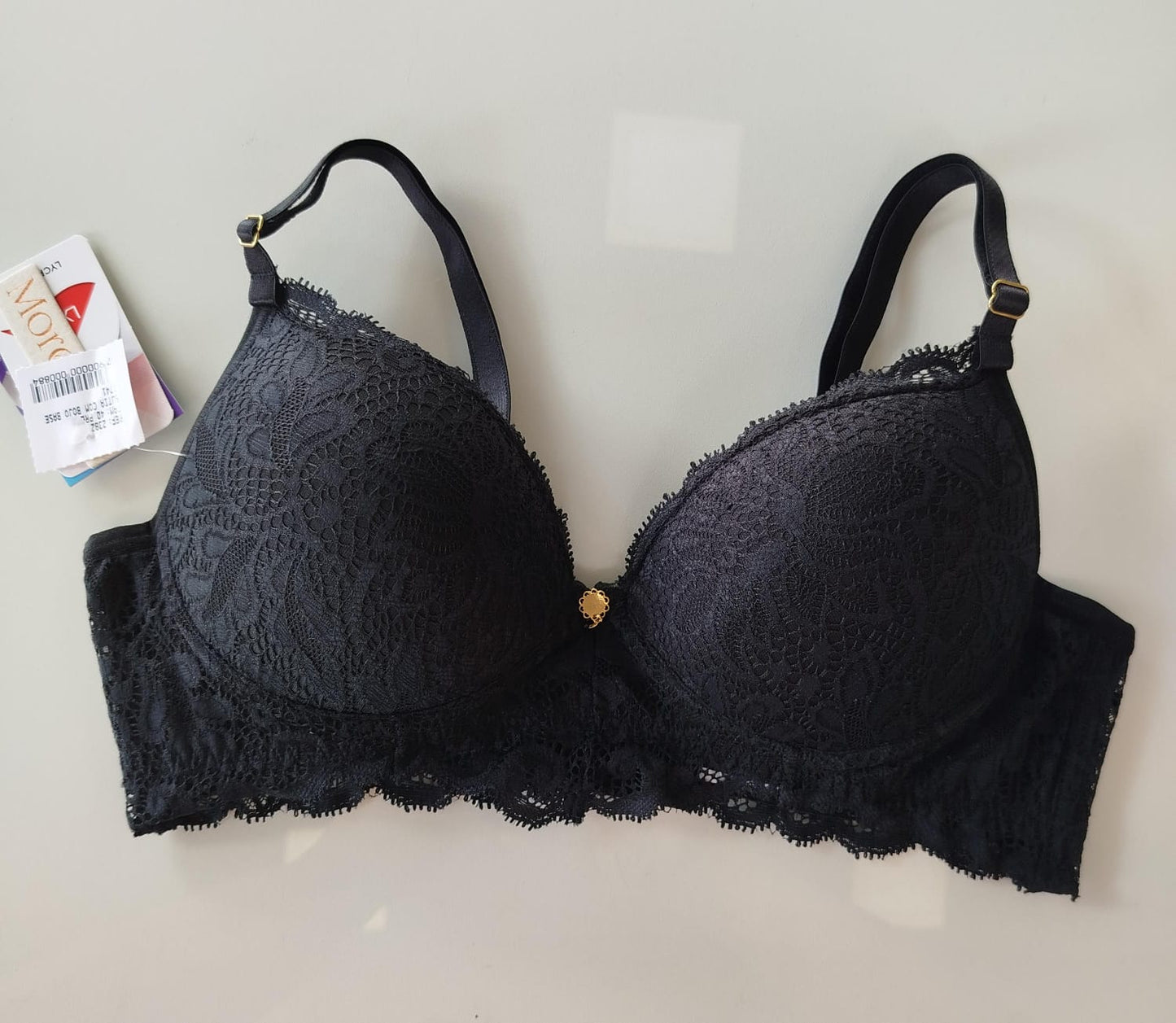 Sutiã com bojo base e tule preto More