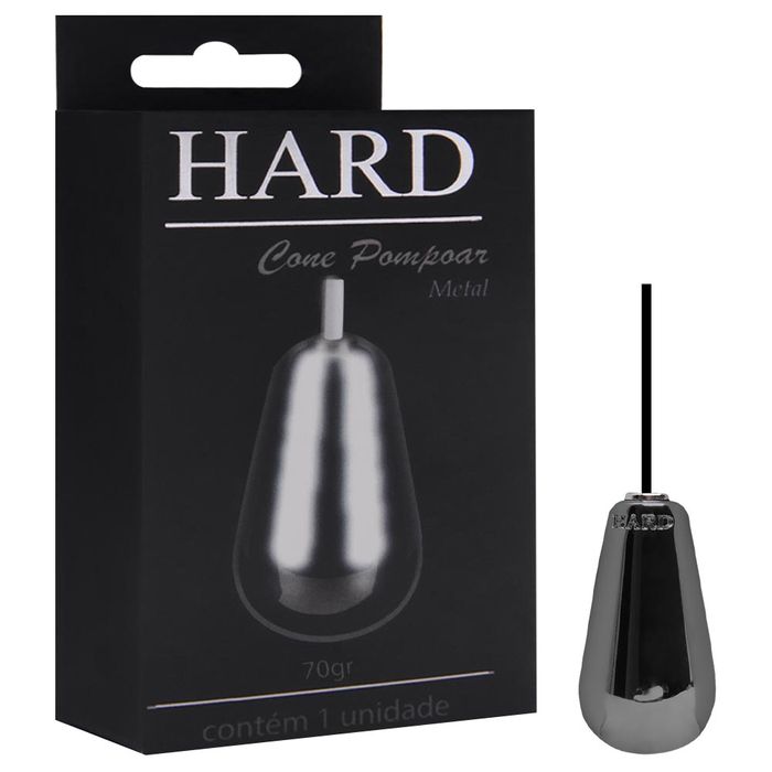 Cone Vaginal Em Metal Cor Onix 70G Hard