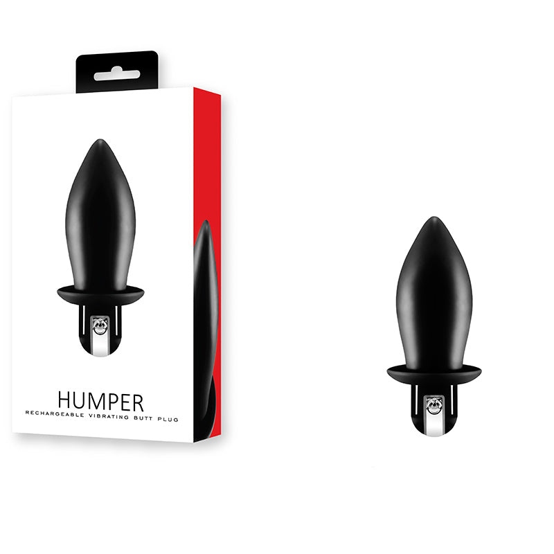 Humper - 3.5" Silicone Butt Plug Vibrator - Plug recarregável 2