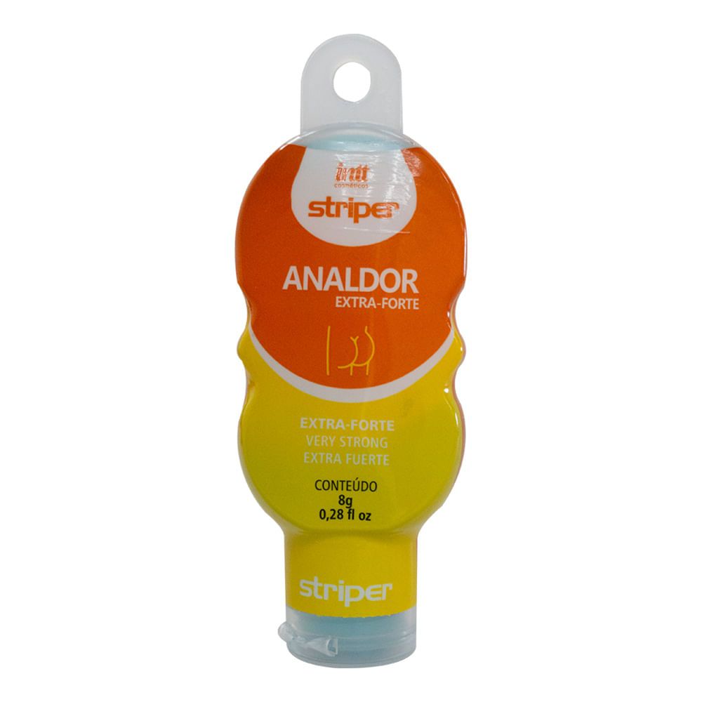 Analdor Gel Dessensibilizante Extra Forte Linha Striper 8g Intt
