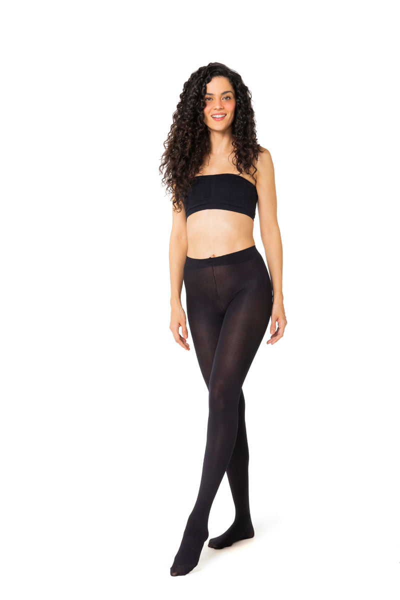 Meia-Calça Adulto Fio 80 Opaca Preta Trifil