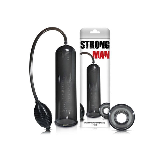 Bomba Peniana Strong Man Fumê Manual Tubo sem Emenda Sexy Fantasy