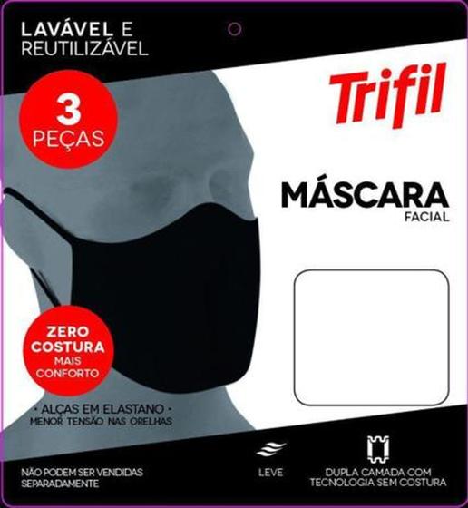 Kit Com 3 Máscaras Canelada Trifil LD