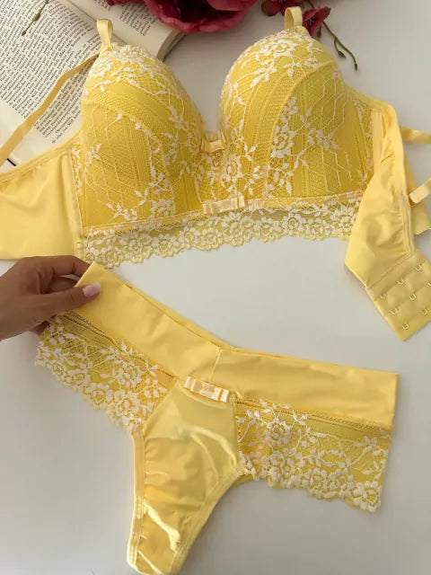 Conjunto Glamour amarelo