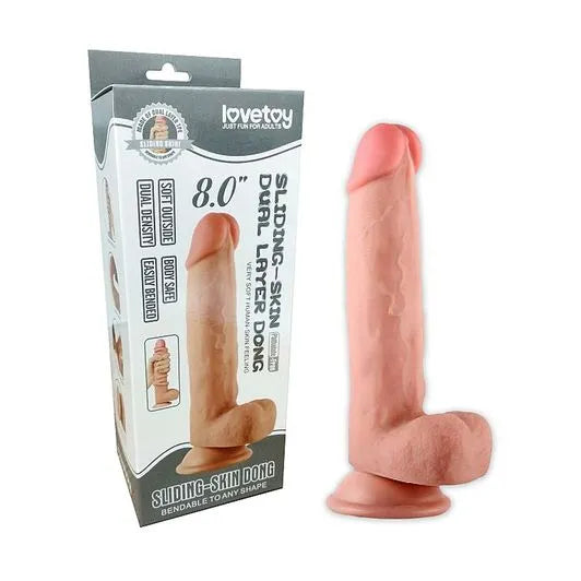 Lovetoy Prótese Realística com Escroto e Ventosa 20,1 x 4 cm Sexy Import