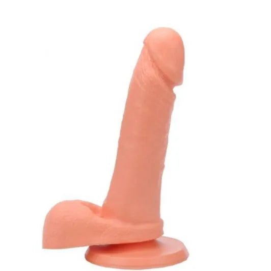 Pênis Maciço com Ventosa 17,5X3,8cm Ktoy