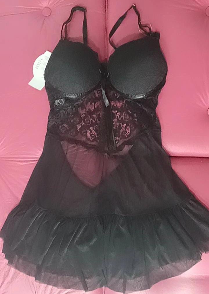 Camisola tule com bojo e babados Dimodas