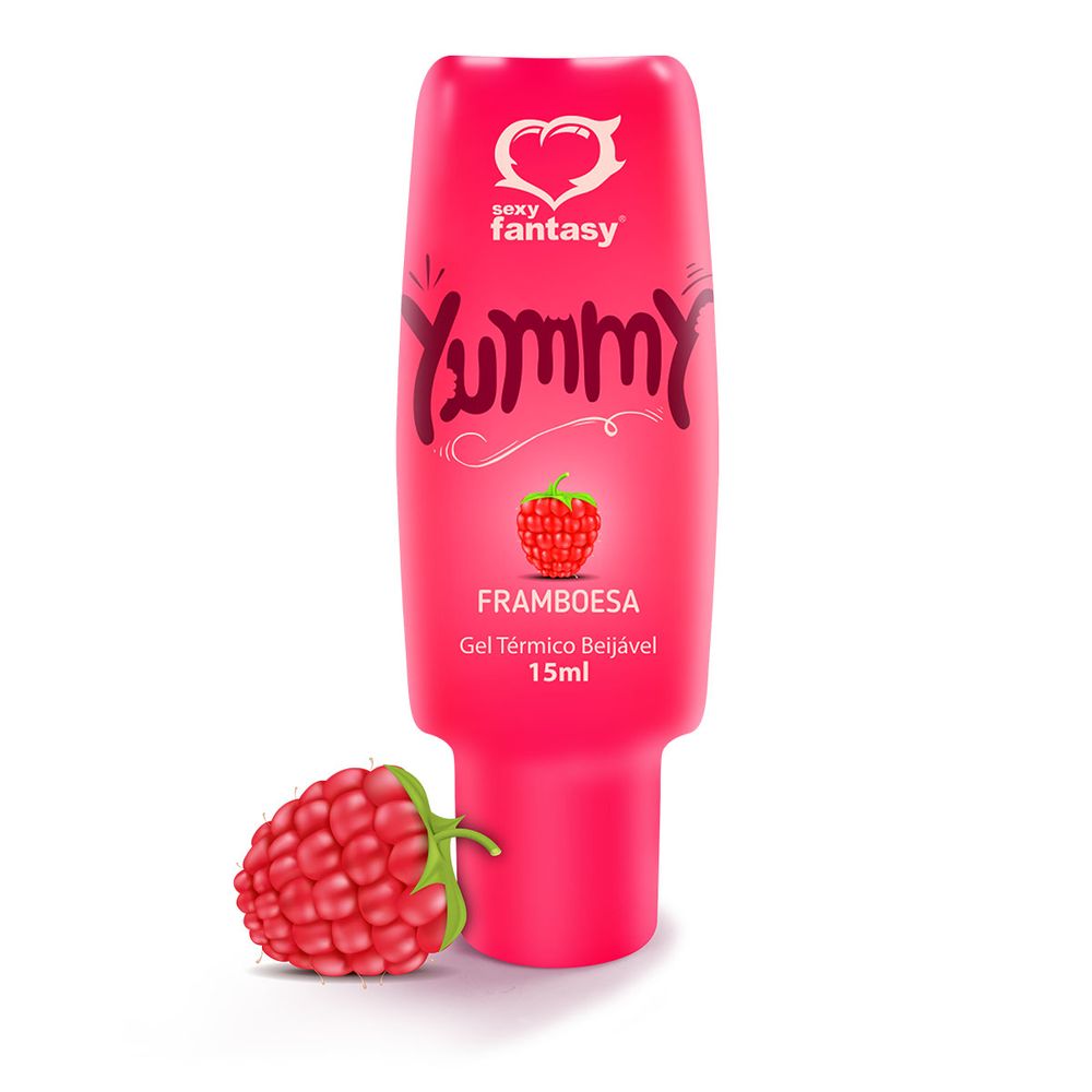 Yummy Gel Térmico Comestível Framboesa 15Ml Sexy Fantasy