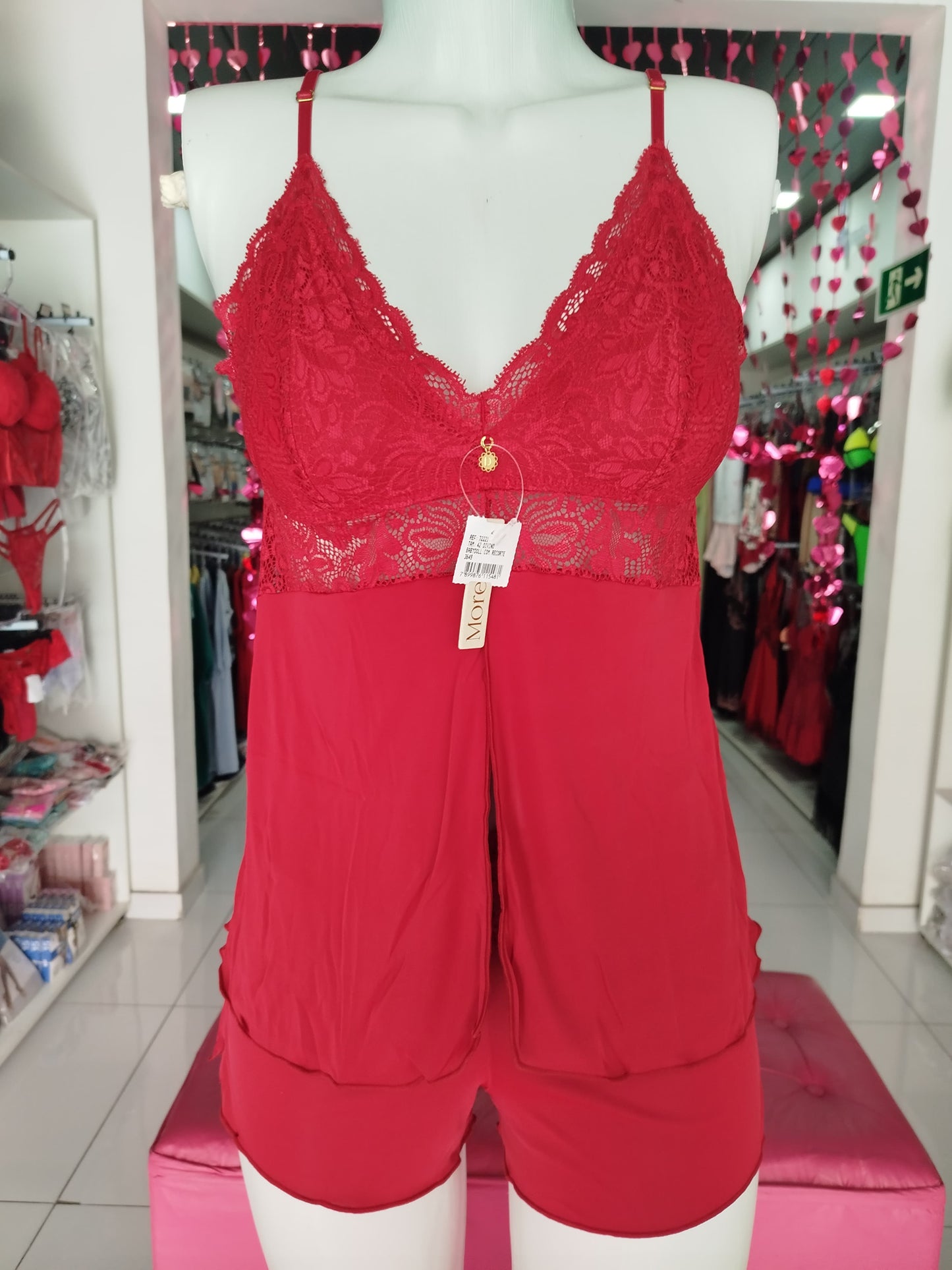 Baby Doll aberto na frente Rubi More