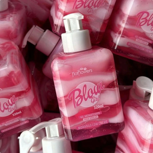 Blow Girl gel aromatizante morango com creme Hot Flowers