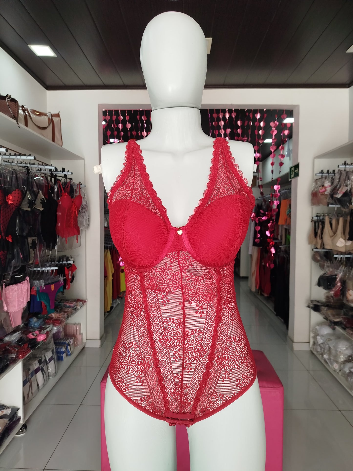 Body taça renda rubi More