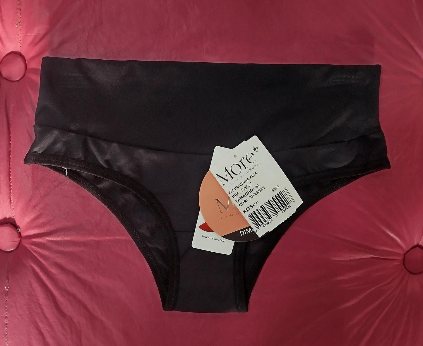 Calcinha pala alta cós duplo More