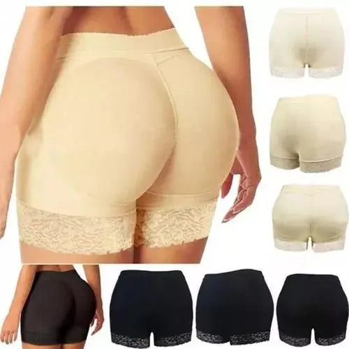Calcinha short com enchimento nude
