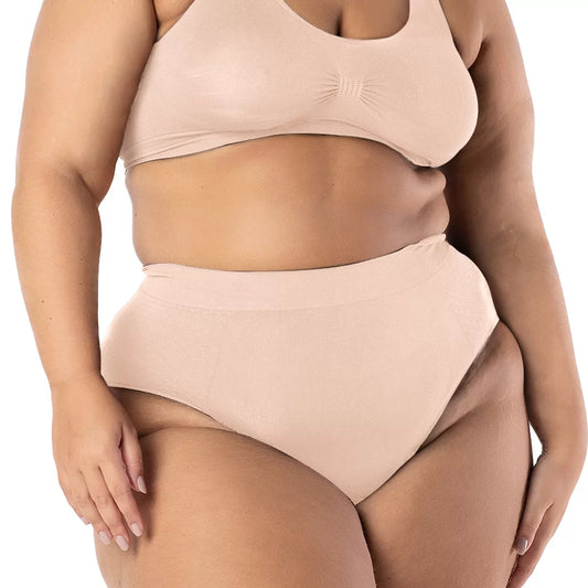 Calcinha básica sem costura Plus Size