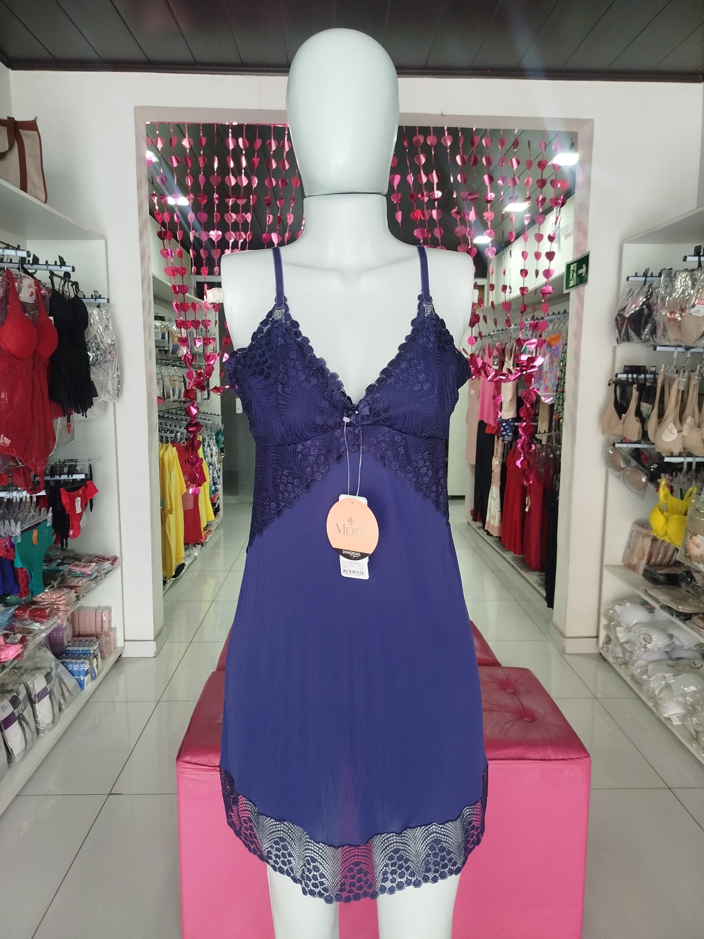 Camisola amamentação azul More