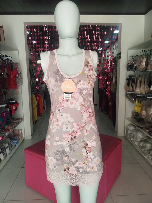 Camisola regata floral rosa More