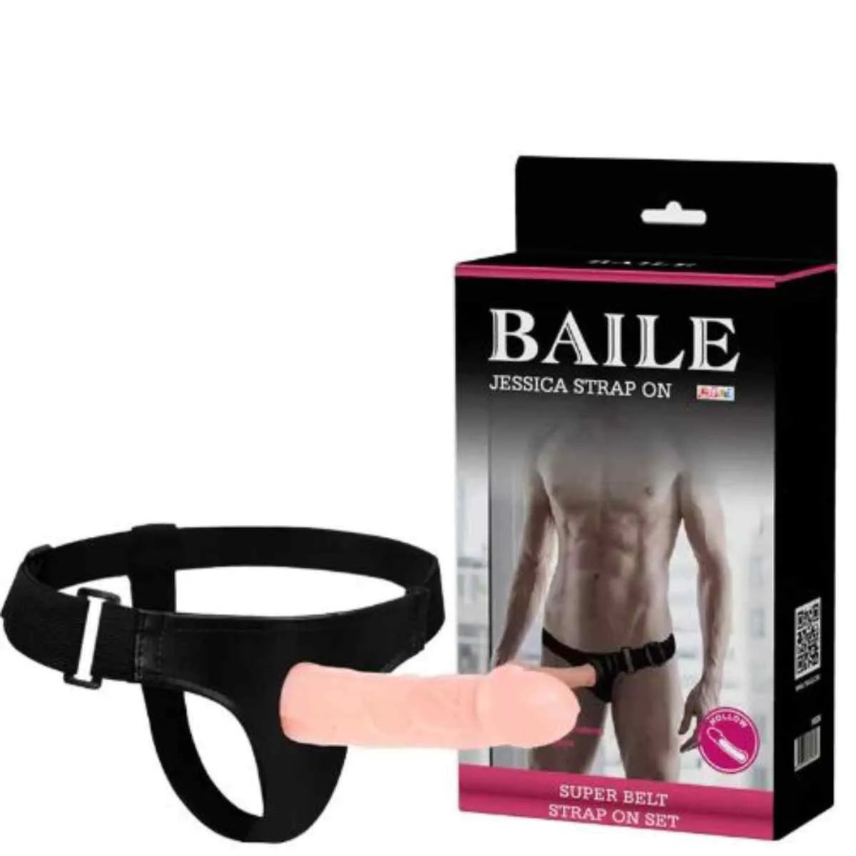 Capa peniana com cinta vibratória Baile Jessica strap on