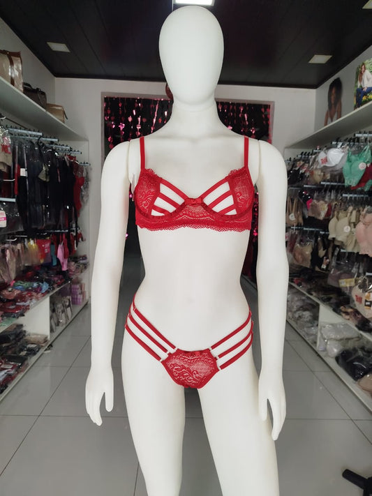 Conjunto Sexy Intimus Vermelho