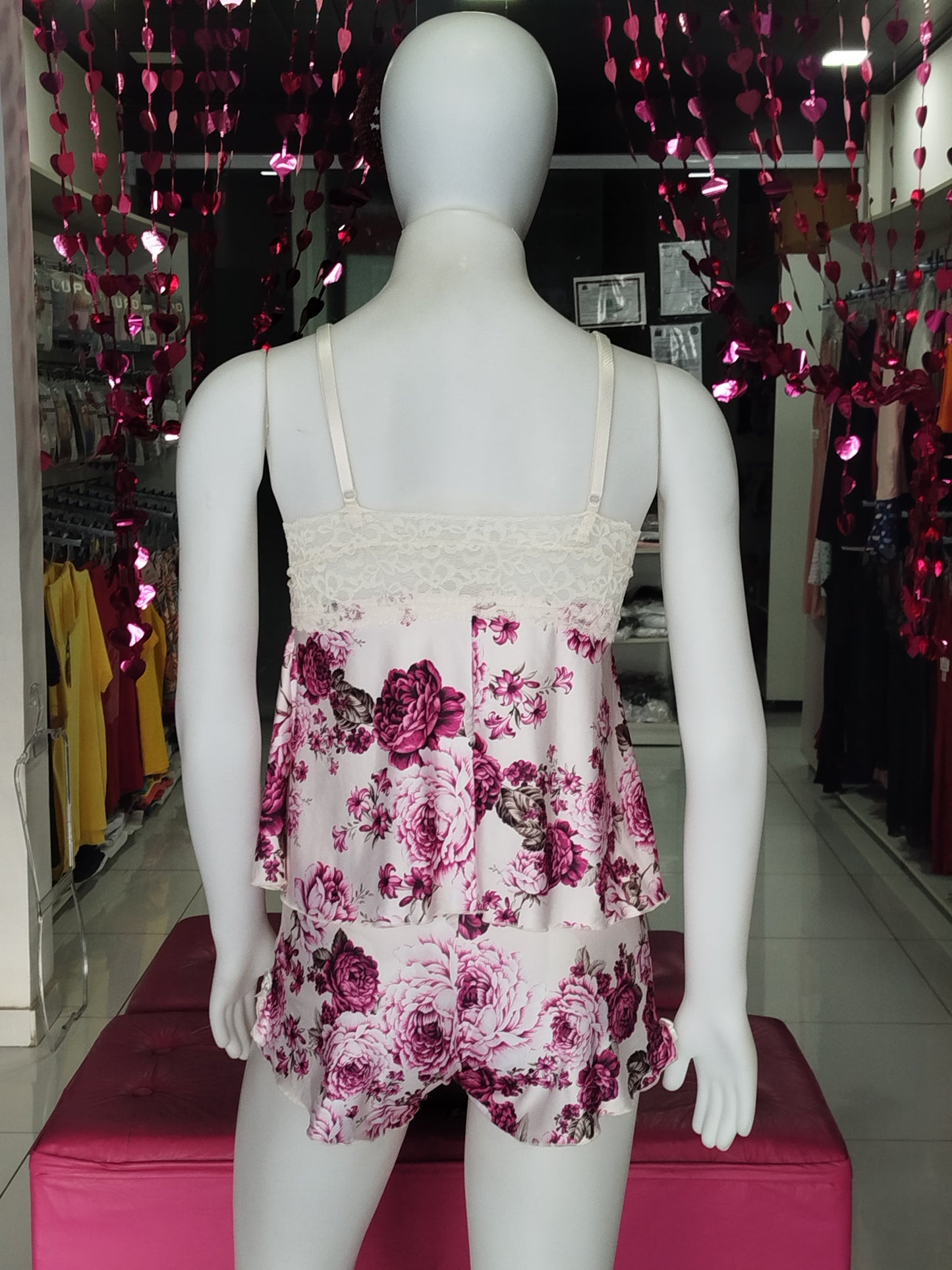 Baby Doll estampado Rosa Lis