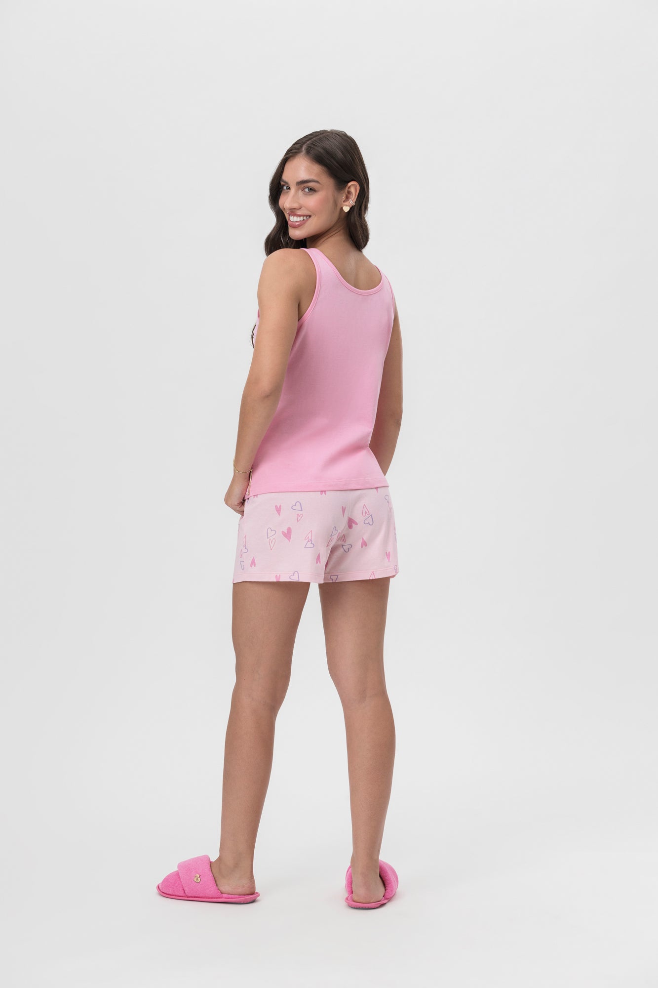 Short doll regata estampa bicho preguiça Mensageira da Paz