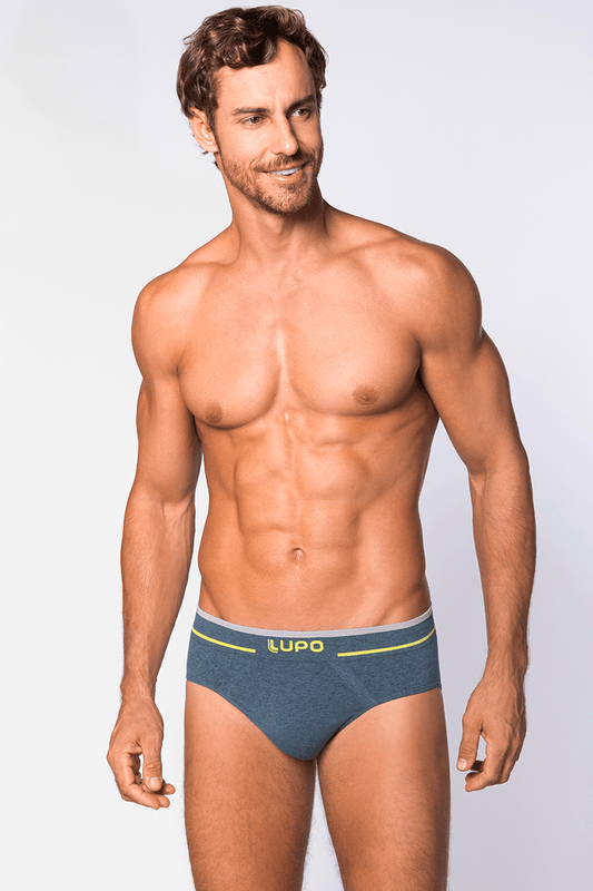 Cueca Slip Sem Costura Cós Uni Faixa Lupo