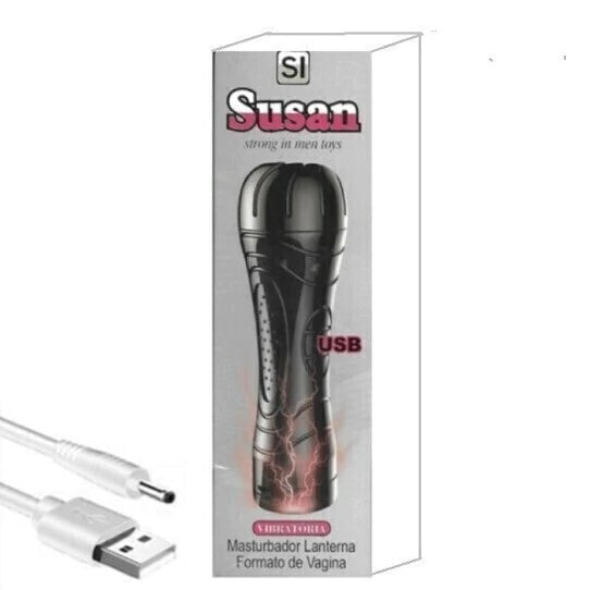Masturbador lanterna vagina com vibro USB Susan