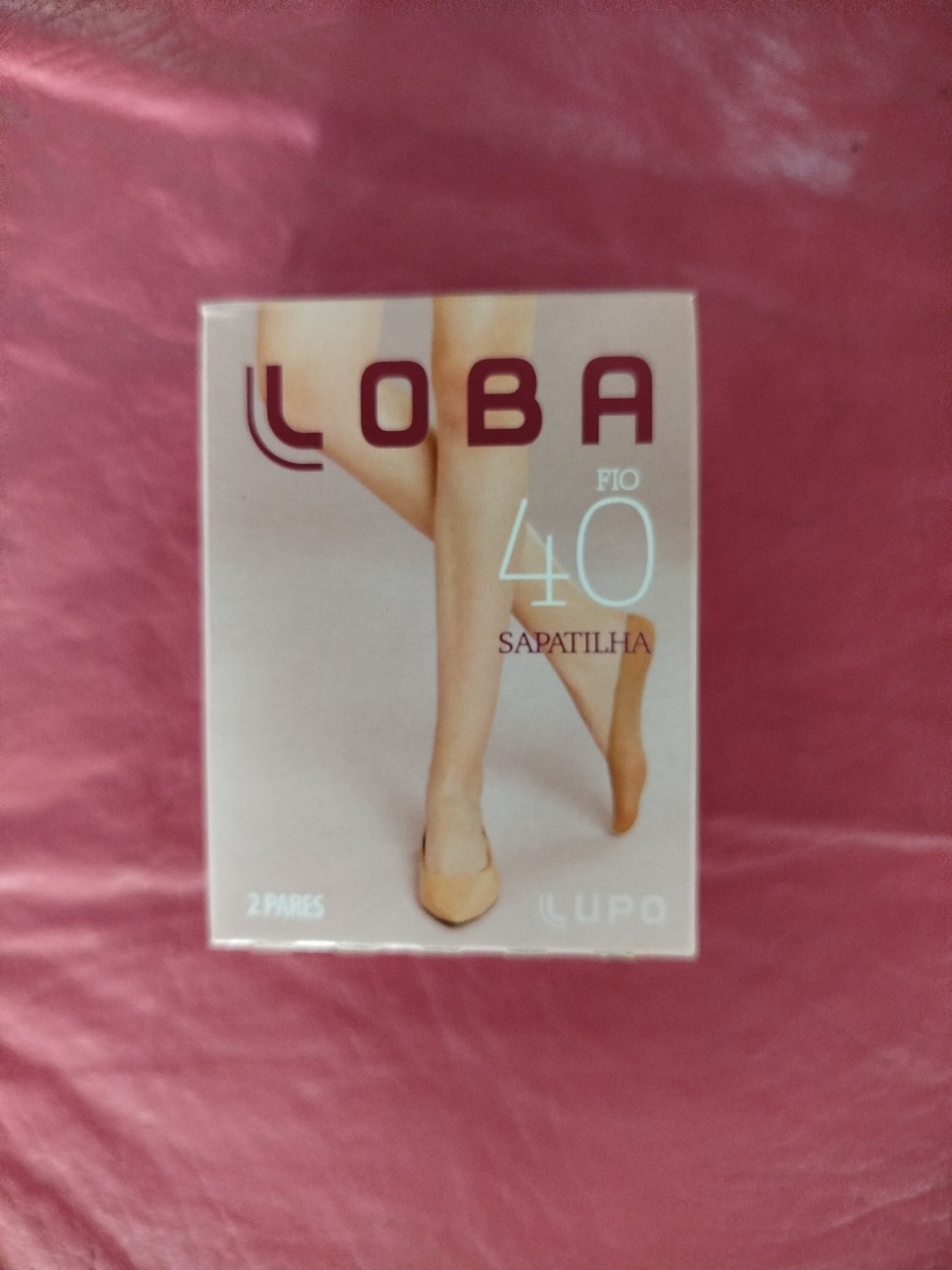 Meia sapatilha 2 pares fio 40 Loba