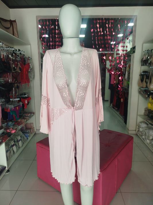 Robe manga gode aberta rosa More