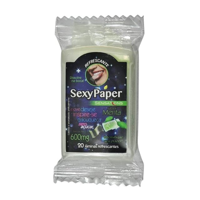 Sexy Paper Sensations lâminas refrescantes menta