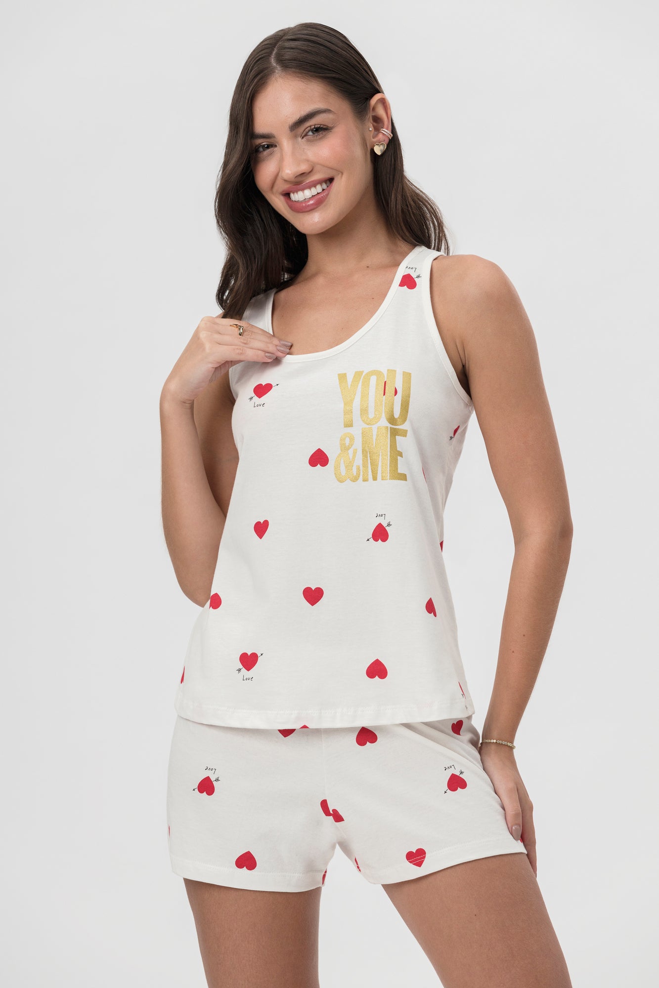 Short doll regata creme Mensageira da Paz