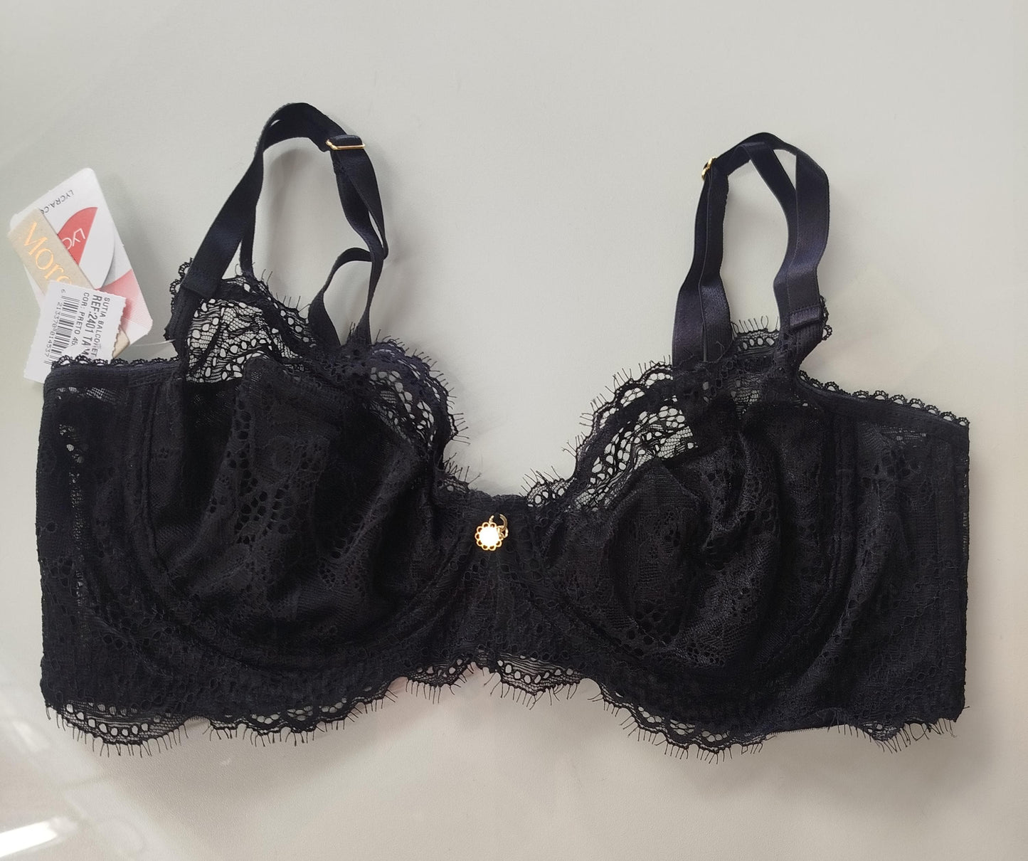 Sutiã balconet sem bojo e renda More