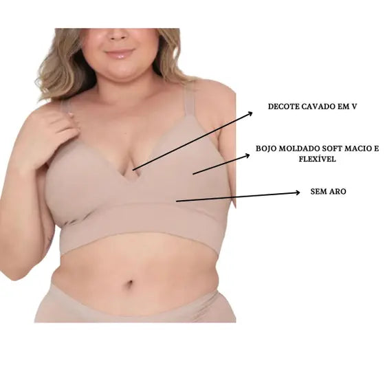Sutiã Trifil Volume e Curvas Plus Size
