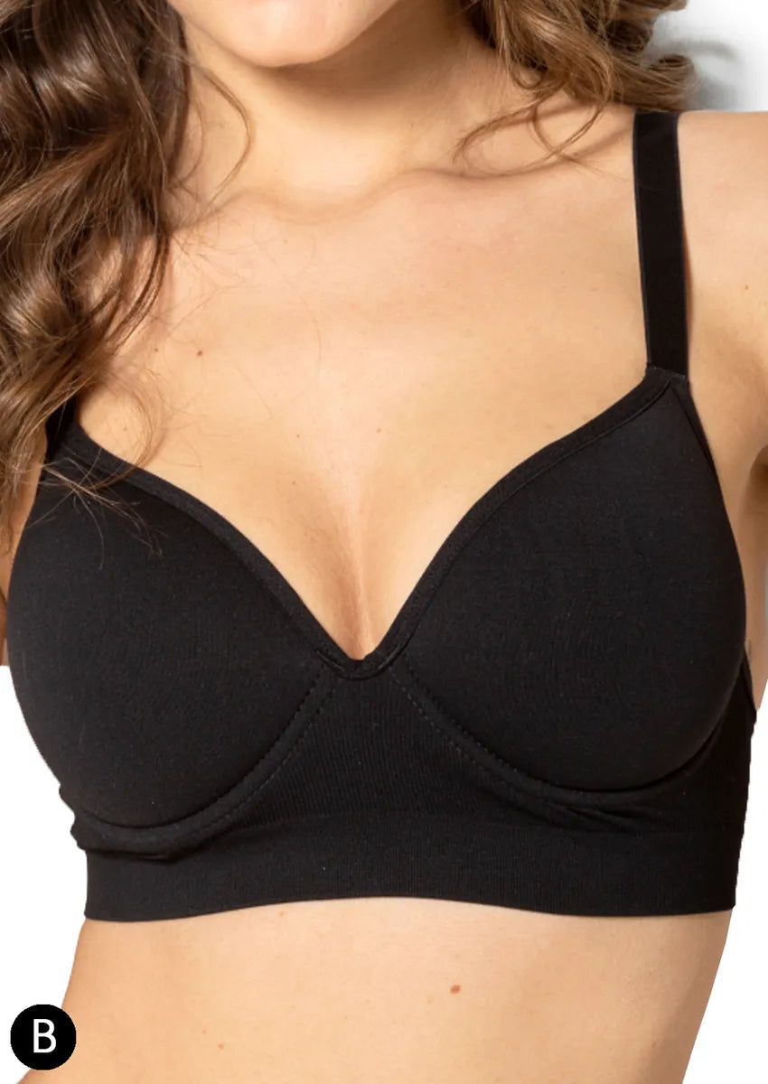 Sutiã ampla cobertura preto Trifil