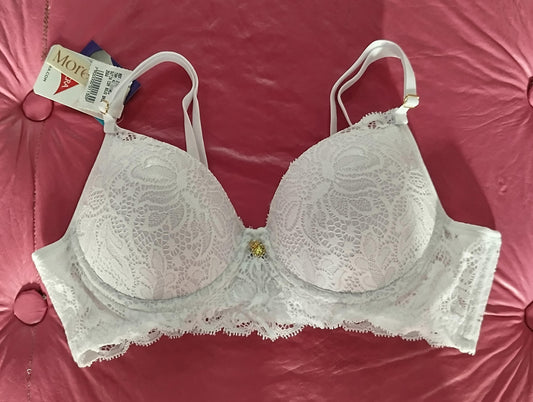 Sutiã com bojo base e tule branco More