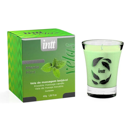 Vela de massagem beijável menta Intt