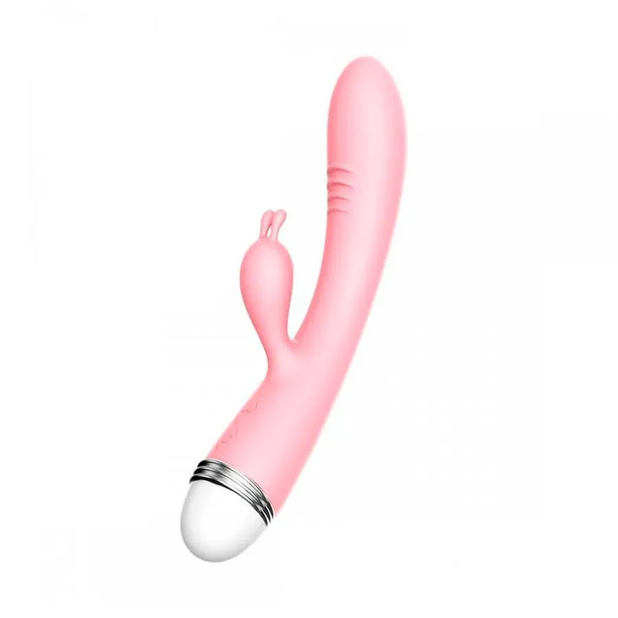 Vibrador com estimulador clitoriano com cabo USB LILO