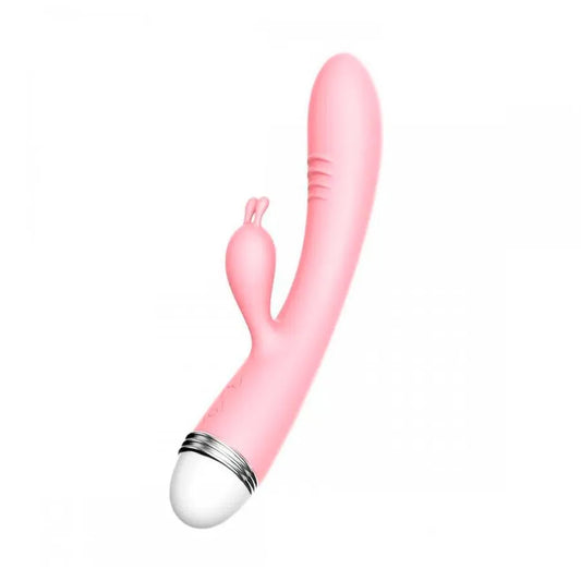 Vibrador com estimulador clitoriano com cabo USB LILO