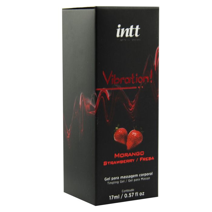 Vibration Morango Gel Vibrante 17Ml Intt