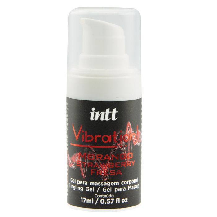 Vibration Morango Gel Vibrante 17Ml Intt