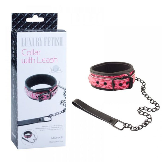 Coleira Luxury Com Corrente Colar With Leash