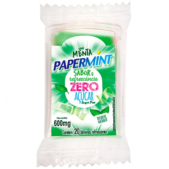 Papermint Lâminas Refrescantes 20 Unidades Menta