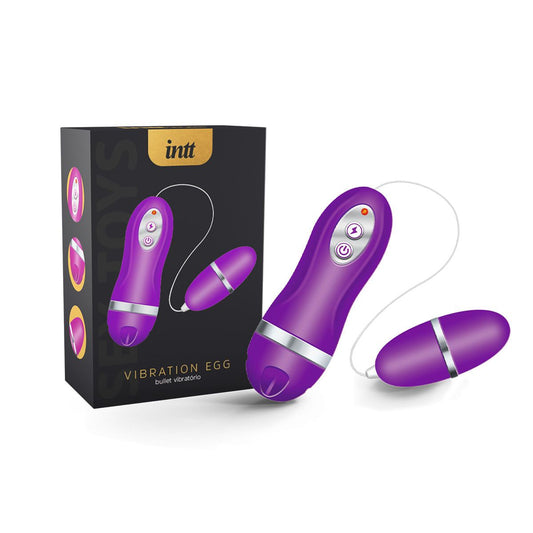 Vibration Egg Cápsula Vibratória em ABS com 30 Modos de Vibração Intt - Roxo